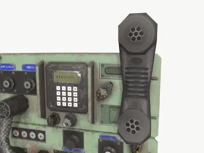 Radio unit 4 Low-poly 3D model