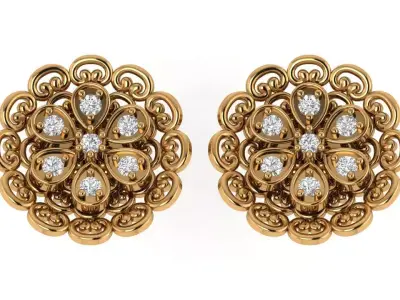 Antique Earring 3D print model