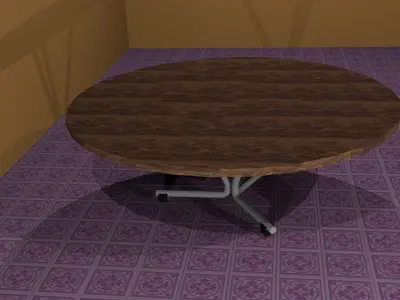 Low poly furniture chair 3D model
