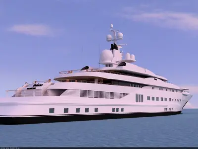Superyacht Pelorus 3D model