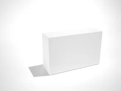 Box mockup white  3D model