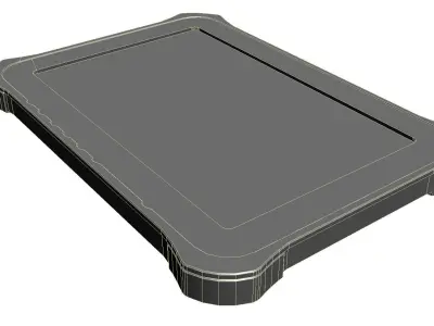 Military Rugged Touchpad Tablet Low-poly 3D model