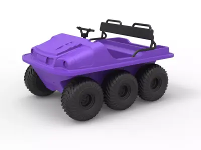 Argo 750 HD 6x6 Scale 1 to 18 3D print model