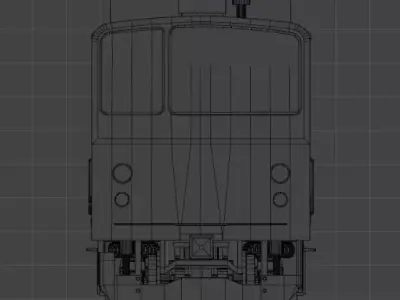 JR 205 Train  Low-poly 3D model