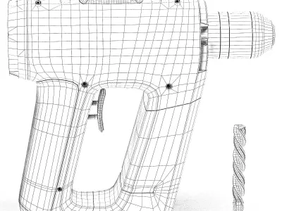 Power Drill 3D model purchase