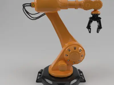 industrial robot arm Low-poly 3D model purchase