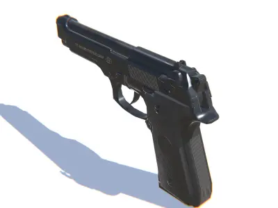 M9 Pistol Low-poly 3D model