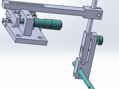 Fiber optic adjustment fixture 3D model