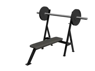 Bench Press 3d Model Low-poly 3D model