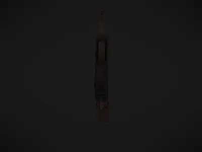 Adventurous - Walther Pistol - Rigged and Animated Low-poly 3D model