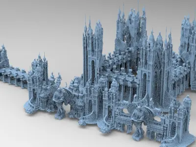 Stone  temple Structures 3D model