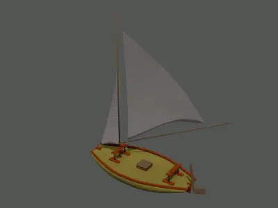 RAFT - BRAZILIAN JANGADA 3D model