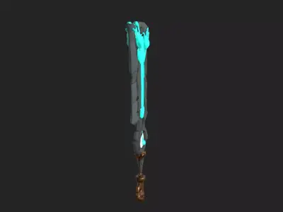 sword 3D Model 001 Low-poly 3D model