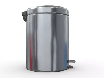 Trash Can Low-poly 3D model order