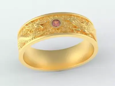 Dragon phoenix small band 3D print model