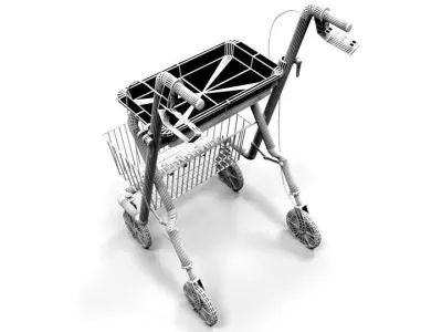 MEDICAL WALKING AID 3D model