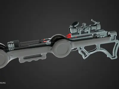 Lancehead F1 Crossbow Low-poly 3D model