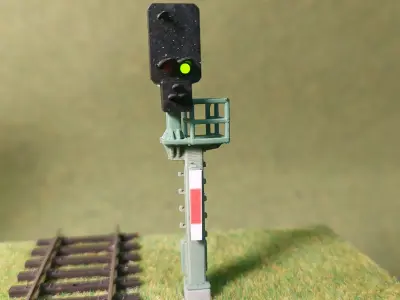 Deutsche Bahn Blocksignals 1-87 resin 3D print model