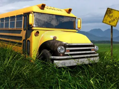 Old Schoolbus 3D model