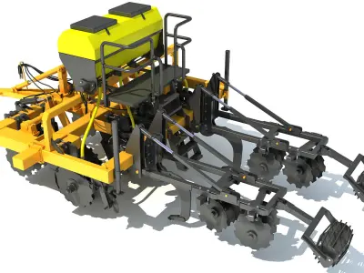 Farm Subsoiler 3D model
