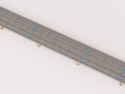 Reinforcing Steel Pallet Low-poly 3D model