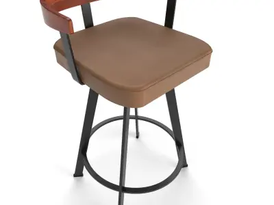 Bar Stool CRS Free low-poly 3D model