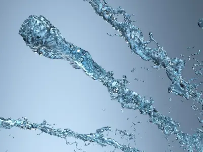 Liquid Flow Set For Blender 3D model