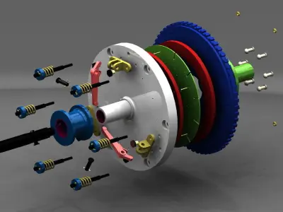 Single Plate Clutch 3D model