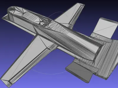 Northrop Tacit Blue Early US Stealth Plane Prototype 3D print model