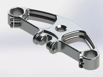 Triple clamp Free 3D model