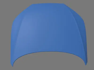 Car Bonnet 05 Low-poly 3D model