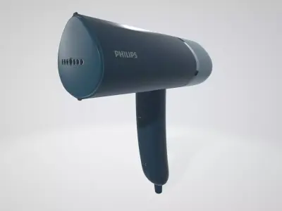 PHILIPS STH3000 SERIES HANDHELD 1000W STEAMER BLUE Low-poly 3D model