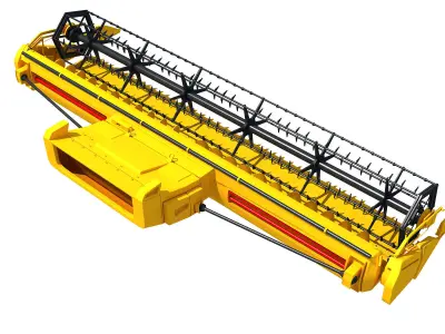 Combine Threshing  3D model