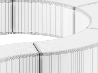 SOFT SNAKE Bench by Slide Design 3D model