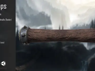 Viking props Low-poly 3D model