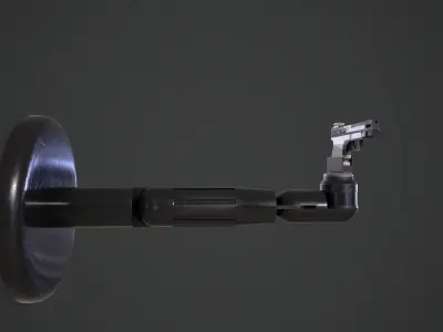 Futuristic Gun Low-poly 3D model purchase