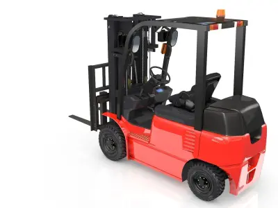 Forklift Animated 3D model