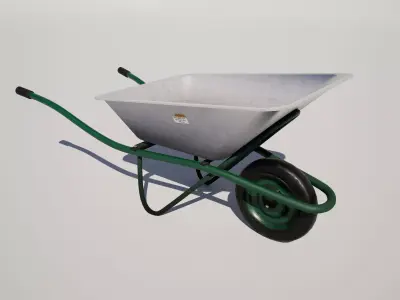 Wheelbarrow 3D model 7