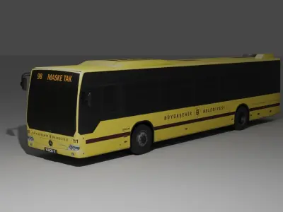 Mercedes Benz Conecto  Low-poly 3D model