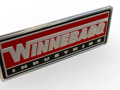 winnebago logo 3D model by 3dlogoman