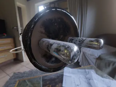 old power cord cable 220v Low-poly 3D model