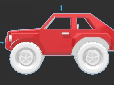 Toy Jeep Model 3D print model