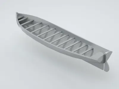 Lifeboat - Type 6 - World War 2 Warship 3D model