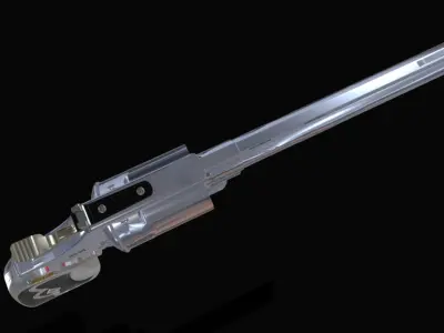 Revolver  Low-poly 3D model purchase