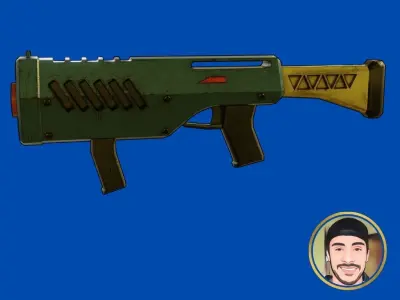 Fusil Game Asset 3D model