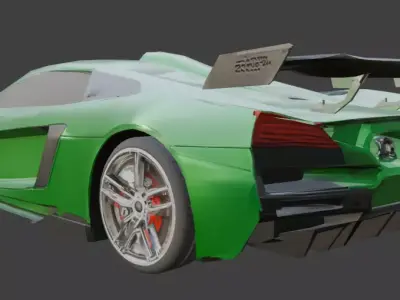 NFS Game Racing Car Low Poly Low-poly 3D model buy