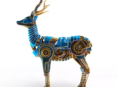 Deer stemapunk 3D model
