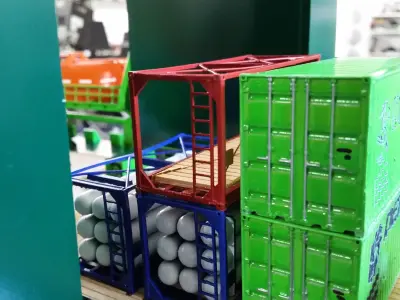container frame 3D print model