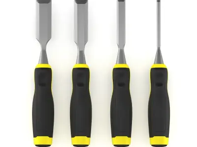 Chisel Set tool 3D model