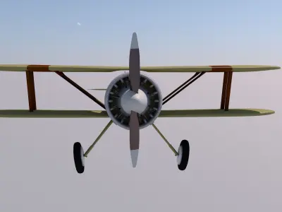 Biplane 3D model